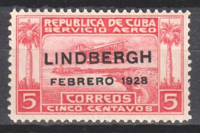 Kuba 1928 * Lindbergh letecké komplet mi. 68