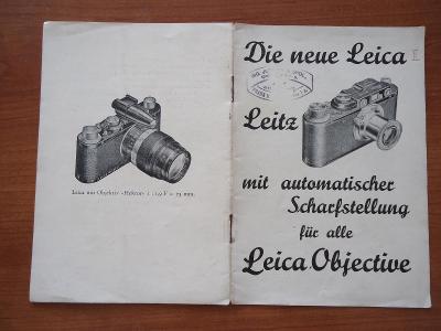 Die neue Leica "LEITZ" mit automatischer Scharfstellung für alle Leica