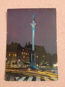 Pohlednice Varšava, r. 1977,prošlé poštou 