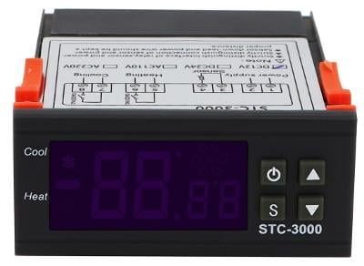 Digitální termostat KETOTEC-3000 - 2 okruhy sam.  -55°C~99°C, 12V AC