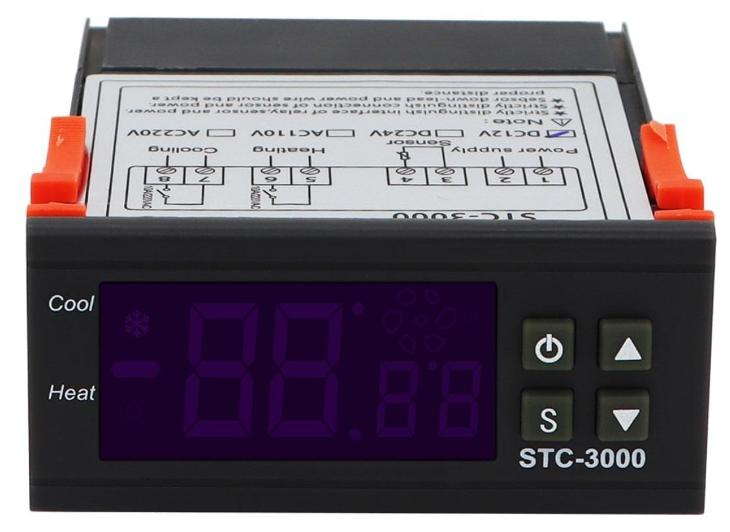 Digitální termostat KETOTEC-3000 - 2 okruhy sam.  -55°C~99°C, 12V AC - Stavebniny