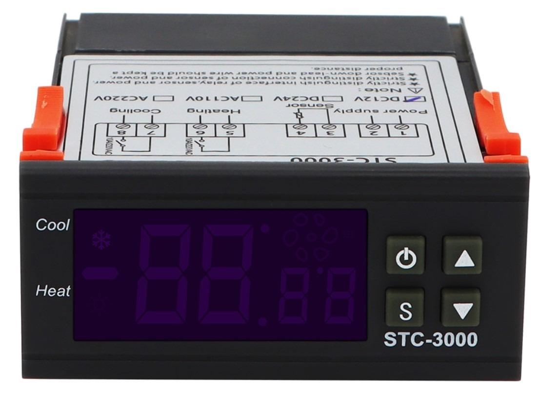 Digitálny termostat KETOTEC-3000 - 2 okruhy sam. -55°C ~ 99°C, 230V AC - Stavebniny