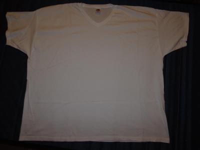Bílé bavlněné tričko XXXL, unisex, 2 kusy