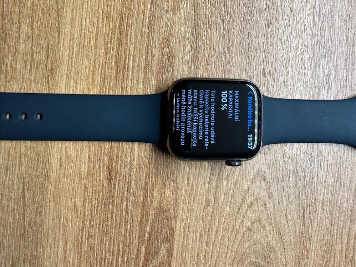 Apple Watch Series 6 44mm Cellular Grafitově šedý nerez s černým sport - Mobily a chytrá elektronika