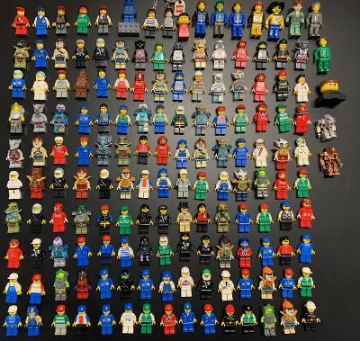 Lego Minifigurky 155 kusů Town,City,Chima