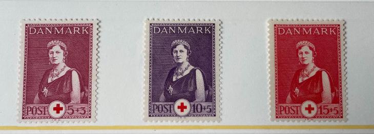 Dánsko 1939 série červ.kříž Mi.250-252** - Známky