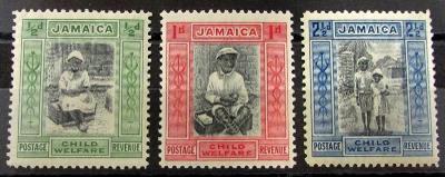 britská Jamajka 1923 ** pomoc deťom komplet mi. 101-103 (52 eur)