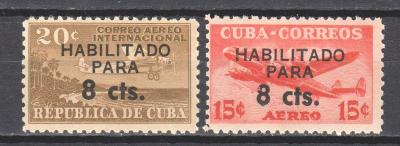 Kuba 1961 ** letecké komplet mi. 724-725