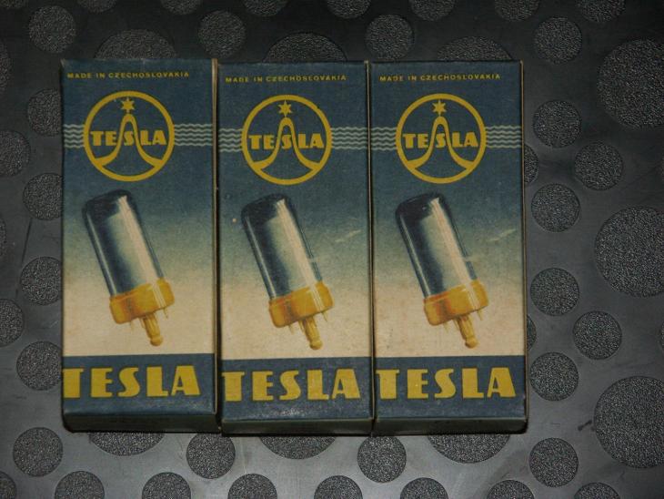 Elektronky Tesla EBL21 3ks NOS - Elektronické součástky