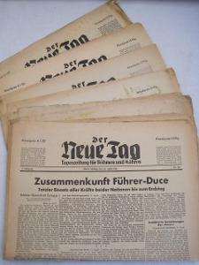 79/9x DER NEUETAG-deník pro nacisty v Bohmen Mahren SS,NSDAP aj!!