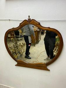TOP- Starožitné zrcadlo - dřevo 