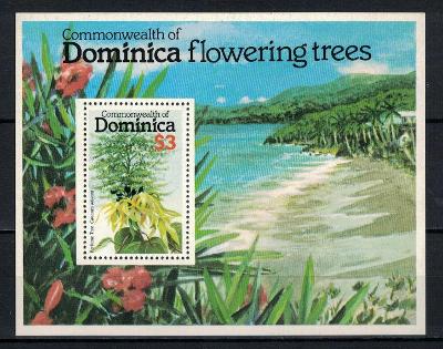 Dominika 1979 "Flowering Trees" Michel BL58