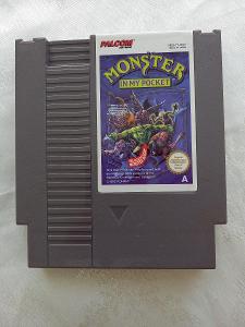 NES hra Monster in my pocket NINTENDO vzácný kousek rarita