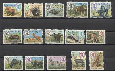 Swaziland 1969 ** africká fauna komplet mi. 160-174 