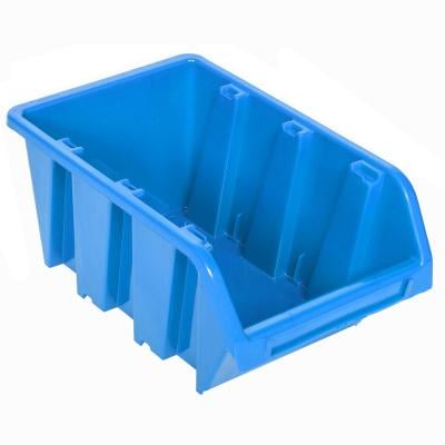 10x Stohovatelná krabice úložný Box dílna garáž 115x80x60 mm modrá