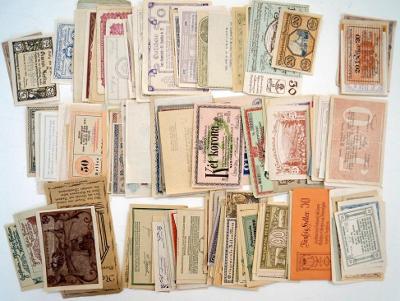 Větší sbírka bankovek: PROVIZORIA, celkem 242 ks od 1 Kč (0926)