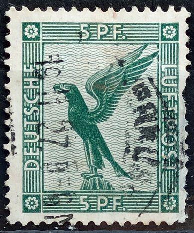 DEUTSCHES REICH: MiNr.378 German Eagle 5pf, Air Post 1926