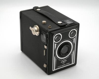 Historický fotoaparát AGFA SYNCHRO BOX 6x9, funkční stav