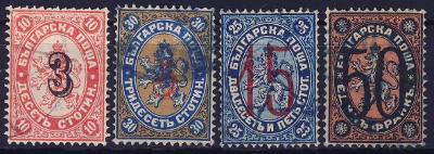 Bulharsko 1884 ʘ/ Mi. 21II-24II , komplet , /BL/