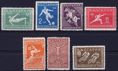 Bulharsko 1933 */ Mi. 252-8 , komplet , sport , /BL/