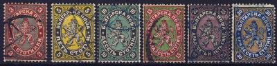Bulharsko 1881 ʘ/ Mi. 6-11 , komplet , /BL/