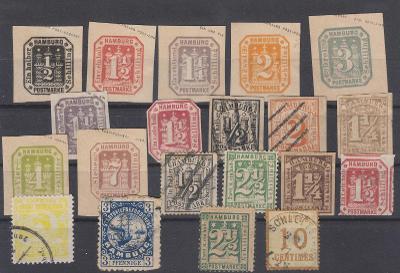 Staré známky ze staré sbírky - staré Německo  (celkem drahé známky !)