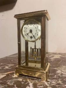 Top nádherné starožitné bronzové krbové hodiny Francie 1880