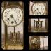 Top nádherné starožitné bronzové krbové hodiny Francie 1880 - Starožitnosti