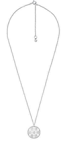 Nový Originální stříbrný náhrdelník se zirkony (Michael Kors)