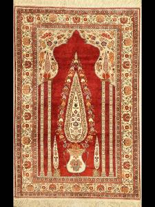 Anatolský orientální bavlněný koberec gobelín - strom života, cypřiš