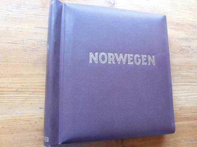 NORSKO - zasklený album SCHAUBEK na roky 1855-1966   