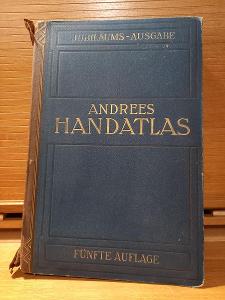 HANDATLAS v němčině, ruční atlas 1906 5. vydání 