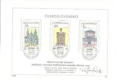 ČSSR  NL 1968/17, "Stará Praha" + 2x podpis J.Švengsbír               