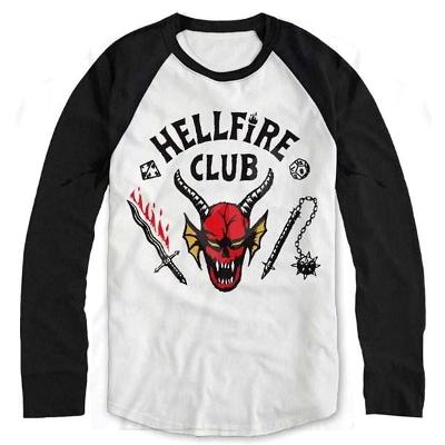 Tričko Stranger Things - Hellfire Club - tričko s dlouhým rukávem L