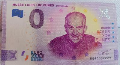0 Eurosouvenir Louis de Funes - UNC vzácná 