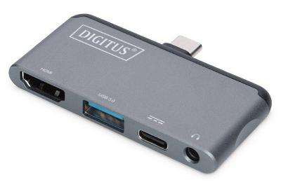 Dokovací stanice pro tablet 1x HDMI, 1x USB3.0, 1x Audio, 1x USB-C(PD)