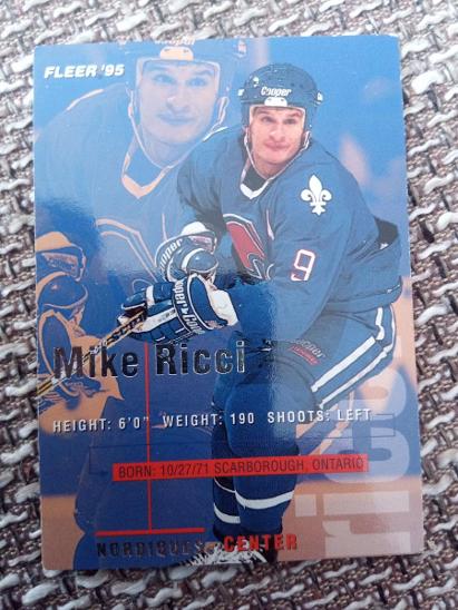 Mike Ricci - Hokejové karty