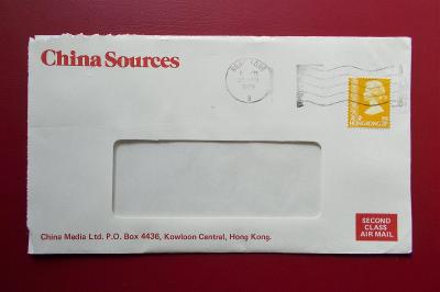 Čína HONGKONG 1979 == Celistvost -- Obálka == Známka ALŽBĚTA II.