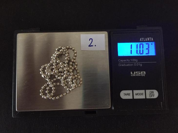 nový stříbrný řetízek AG 925 punc, délka 60 cm 11gr - Šperky