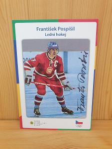 autogram František Pospíšil, lední hokej