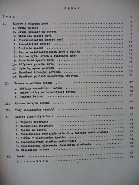 Skripta - Koroze a ochrana materiálů - Václav Jeřábek - 1974 - Učebnice