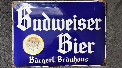 Cedule Budweiser Bier Bürgerl.Bräuhaus 50x36 Cm 