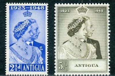 britská Antigua 1949 ** George VI výročie komplet mi. 92-93