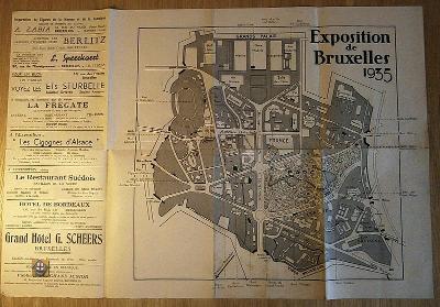 Plan de Bruxelles et de L’exposition 1935