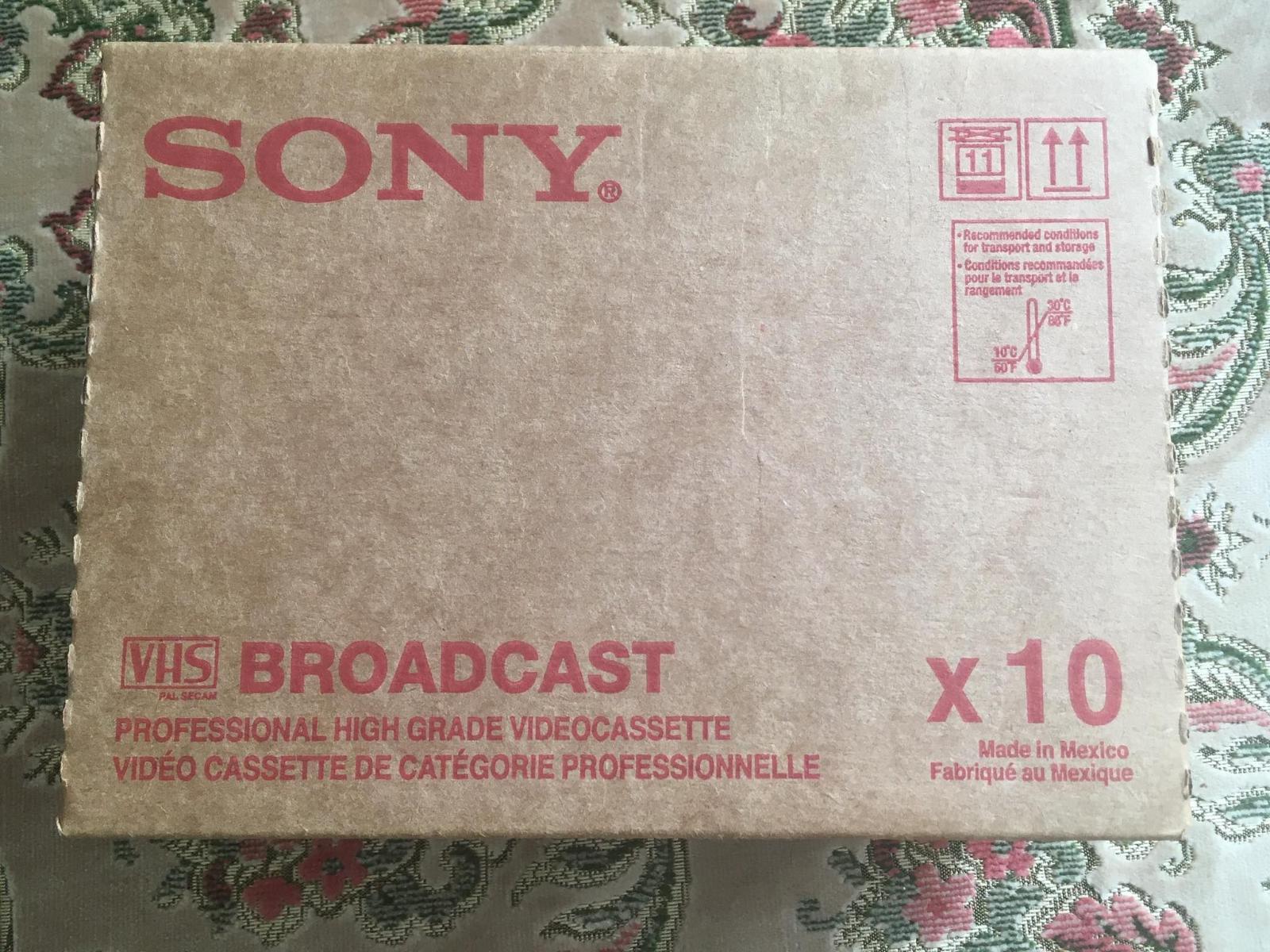 10x SONY VHS Video Kazety nerozbalená plná krabice !!! - Film