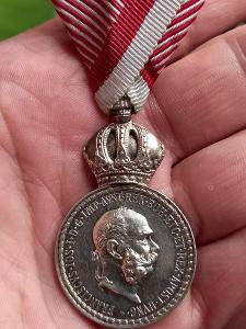 František Josef I. stříbrná medaile Signum Laudis