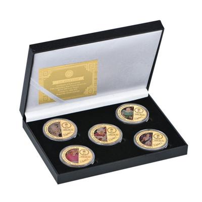 Sběratelská sada mincí Královna Alžběta II.,Queen Elizabeth-24k zlato