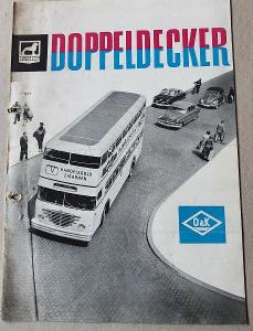 DOPPELDECKER autobus tovární prospekt Orenstein & Koppel "O&K" veterán