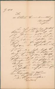 1A91 Úřední listina Nové Město, r. 1882