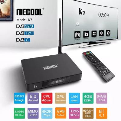 Mecool K7 Smart Tv Box Android 9.0 Amlogic S905x2 2.4G 5G WIFI LAN 4GB